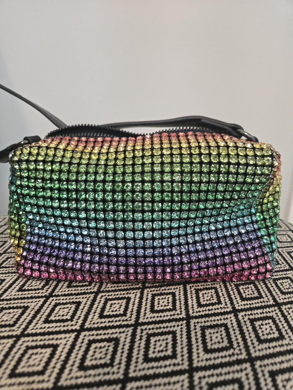 Multicolor Bling Rhinestine Mini Shoulder Bag